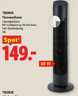 Lidl Tronic tårnventilator tilbud