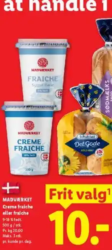 Lidl Madværket Creme fraiche / Fraiche tilbud