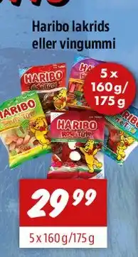 zur Krone Haribo lakrids eller vingummi tilbud