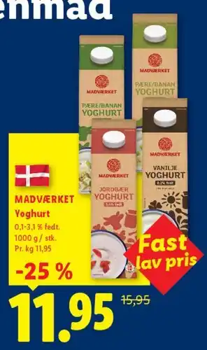 Lidl Madværket Yoghurt tilbud