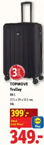 Lidl TOPMOVE Trolley (86 l) tilbud