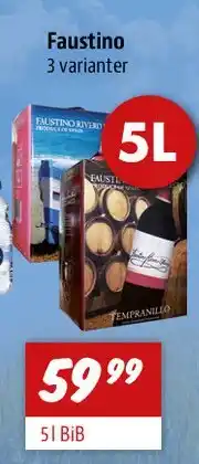 zur Krone Faustino (3 varianter) tilbud