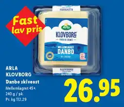 Lidl Danbo skiveost tilbud