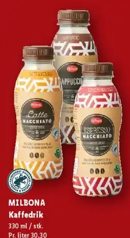 Lidl MILBONA Kaffedrik tilbud