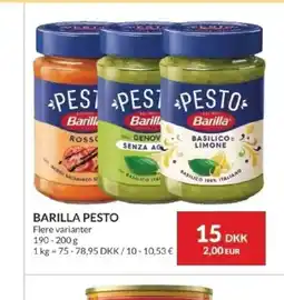 Nielsen's Discount Barilla pesto tilbud