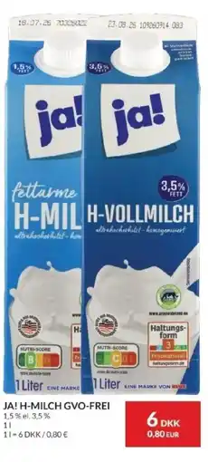 Nielsen's Discount Ja! h-milch gvo-frei tilbud