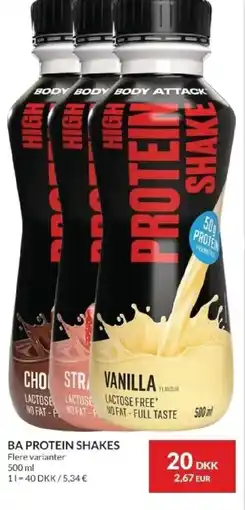 Nielsen's Discount Ba protein shakes tilbud