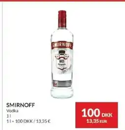 Nielsen's Discount Smirnoff vodka tilbud