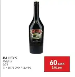 Nielsen's Discount Bailey's tilbud
