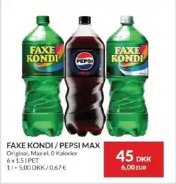 Nielsen's Discount Faxe kondi/pepsi max tilbud