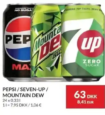 Nielsen's Discount Pepsi/seven-up/ mountain dew tilbud