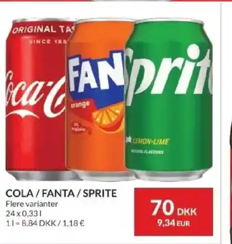 Nielsen's Discount Cola/fanta/sprite tilbud
