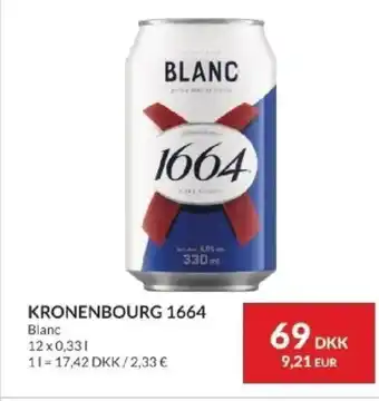 Nielsen's Discount Kronenbourg 1664 blanc tilbud