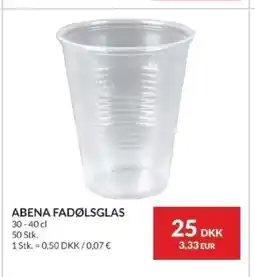 Nielsen's Discount Abena fadølsglas tilbud