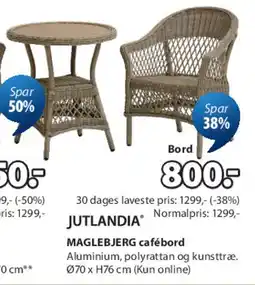 JYSK MAGLEBJERG cafébord tilbud