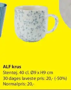 JYSK ALF krus tilbud