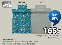 JYSK Sengesæt i satin tilbud