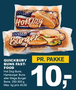 Let-Køb Quickbury Buns Fast-Food tilbud