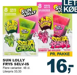 Let-Køb Sun Lolly frys selv-is tilbud