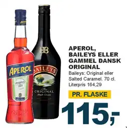 Let-Køb Aperol / Baileys / Gammel Dansk Original tilbud