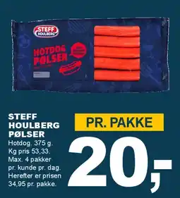 Let-Køb Steff Houlberg pølser tilbud