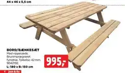 jem & fix BORD/BÆNKESÆT tilbud