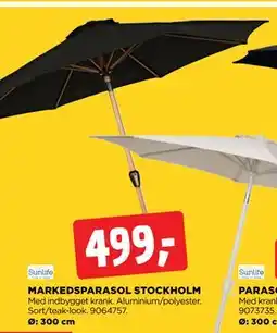 jem & fix MARKEDSPARASOL STOCKHOLM tilbud