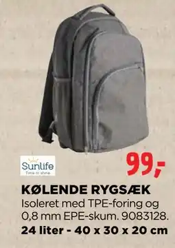 jem & fix KØLENDE RYGSÆK tilbud