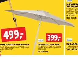 jem & fix PARASOL NEVADA tilbud
