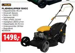 jem & fix PLÆNEKLIPPER 150CC tilbud