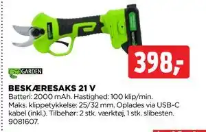jem & fix BESKÆRESAKS 21 V tilbud