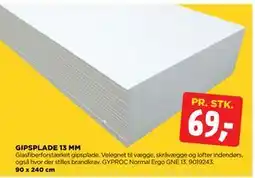 jem & fix GIPSPLADE 13 MM tilbud