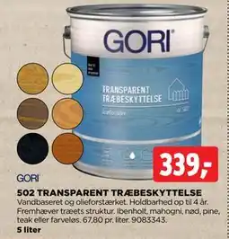 jem & fix 502 TRANSPARENT TRÆBESKYTTELSE tilbud
