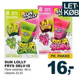 Let-Køb SUN LOLLY FRYS SELV tilbud