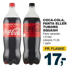 Let-Køb COCA COLA, FANTA ELLER TUBORG SQUASH tilbud