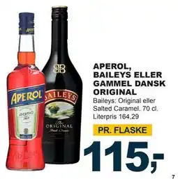 Let-Køb APEROL, BAILEYS ELLER GAMMEL DANSK ORIGINAL tilbud