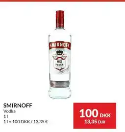 Nielsen's Discount SMIRNOFF tilbud