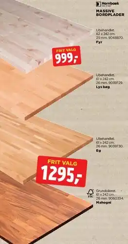 jem & fix Massive bordplader tilbud