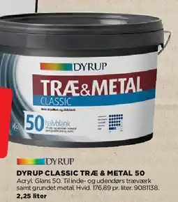 jem & fix Dyrup Træ & Metal Classic 50 tilbud