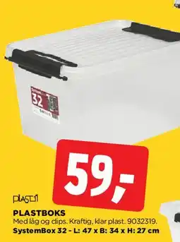 jem & fix Plastboks (SystemBox 32 L) tilbud