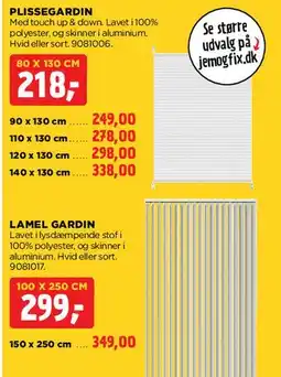 jem & fix Plissegardin tilbud