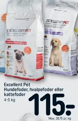 REMA 1000 Excellent Pet Hundefoder, hvalpefoder eller lattefoder tilbud