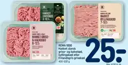 REMA 1000 Hakket kød (gris/kalv/kylling) tilbud