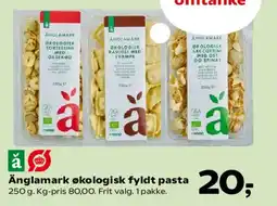 SuperBrugsen Ångamark økologisk fyldt pasta tilbud
