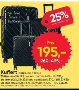 BigDollar Kuffert Noixx, med 8 hjul tilbud