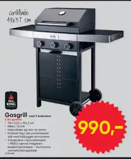 BigDollar Gasgrill med 3 brændere tilbud