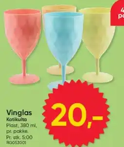 BigDollar Vinglas Kotikulta tilbud