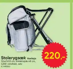 BigDollar Stolerygsæk vaeltaja tilbud