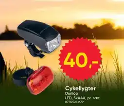 BigDollar Cykellygter dunlop tilbud
