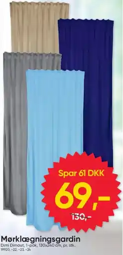 BigDollar Mørklægningsgardin tilbud